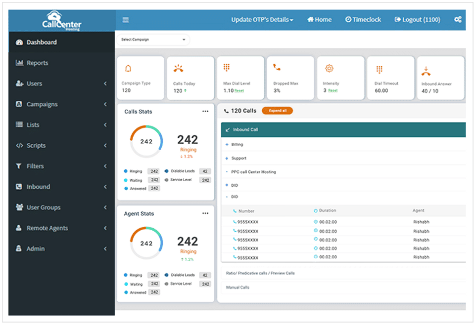 CallCenterHosting Predictive Dialer screenshot 2