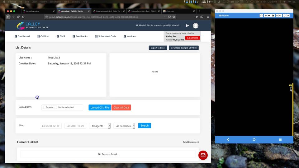 Calley screenshot