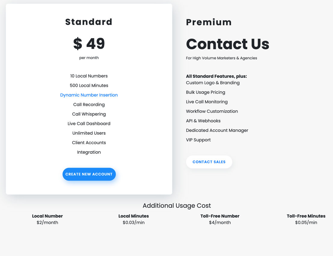 CallRoot pricing 1