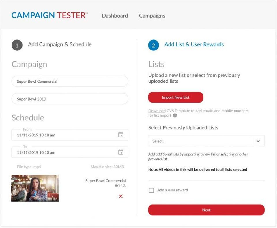 CampaignTester screenshot 1