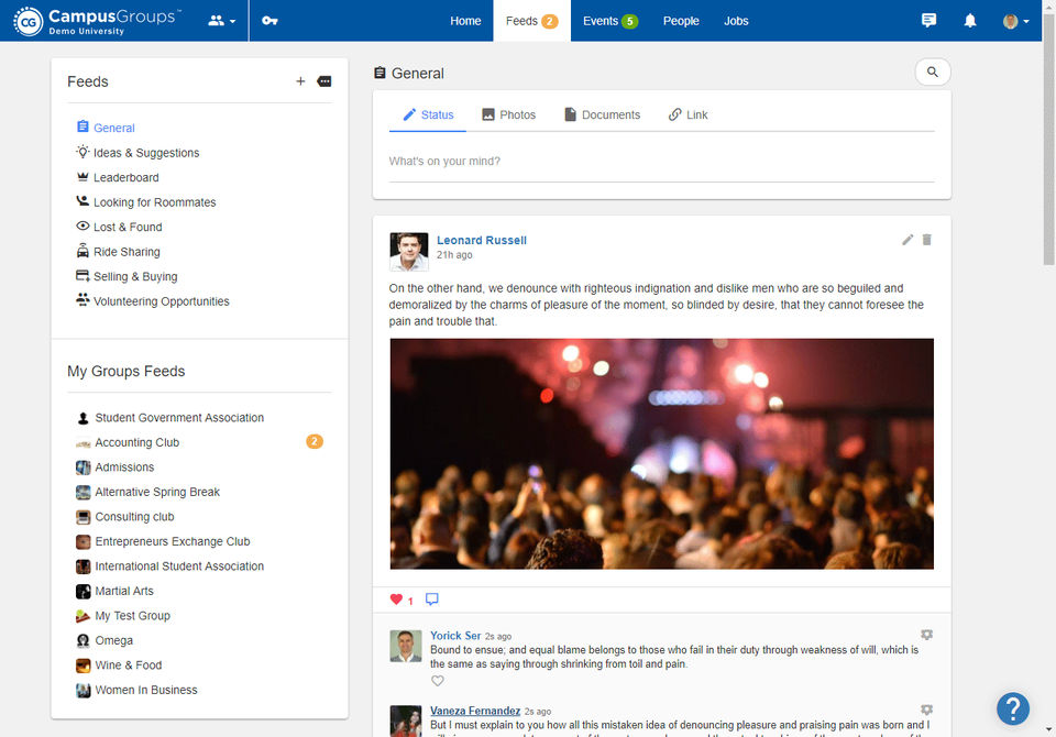 CampusGroups screenshot 1
