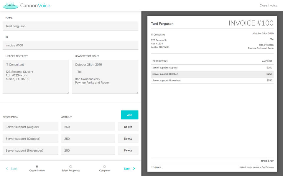 CannonVoice screenshot 1