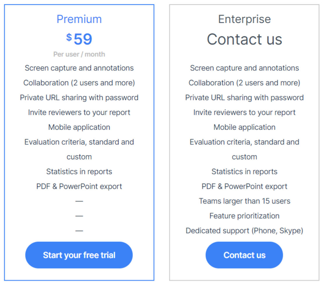 Capian pricing 2