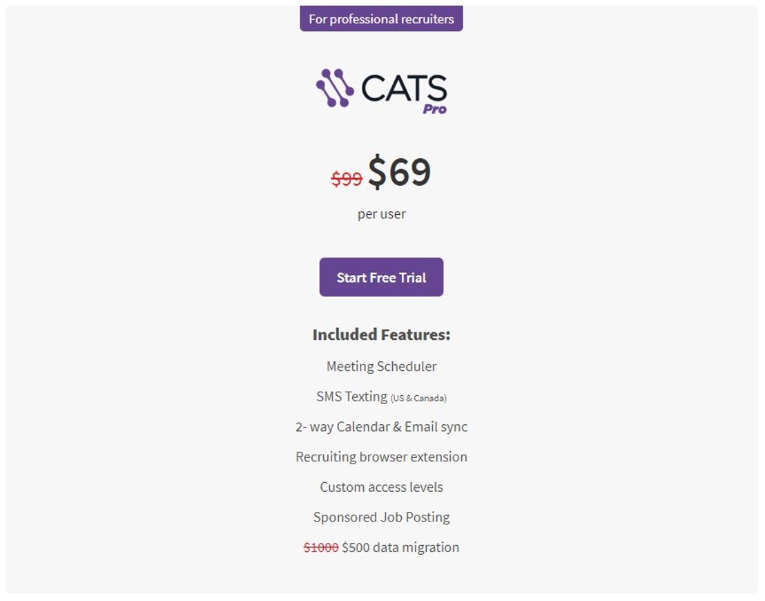 CATS pricing 1