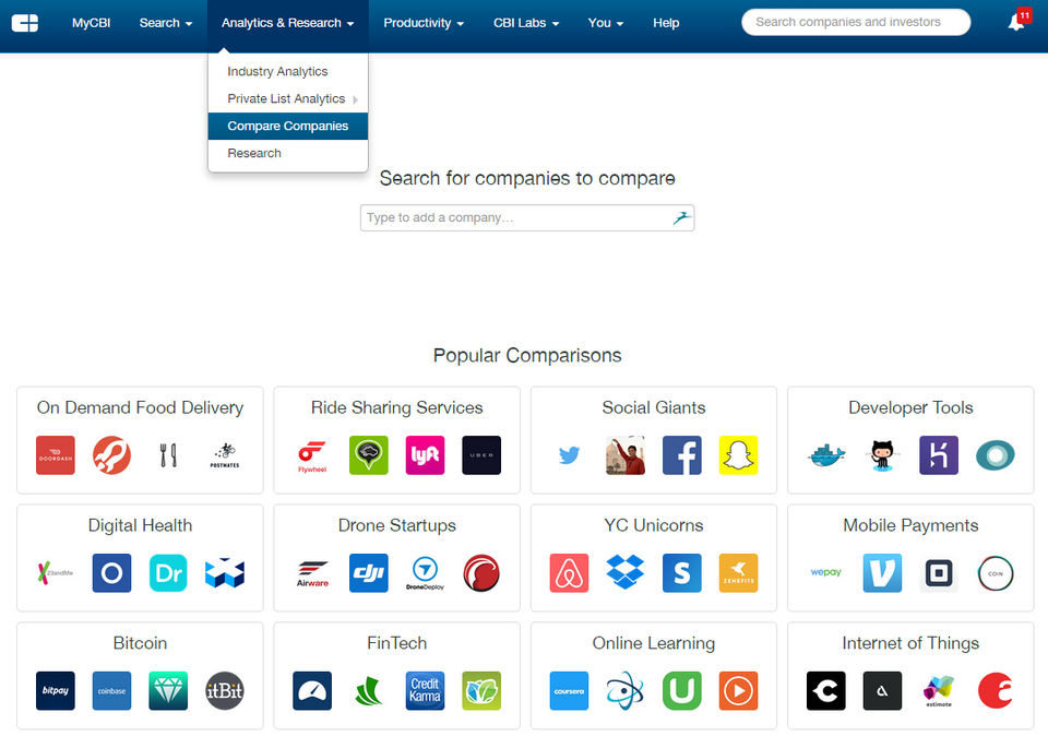 CB Insights screenshot 2