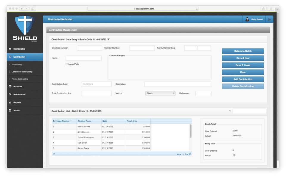 CCIS Church Management Software screenshot 3