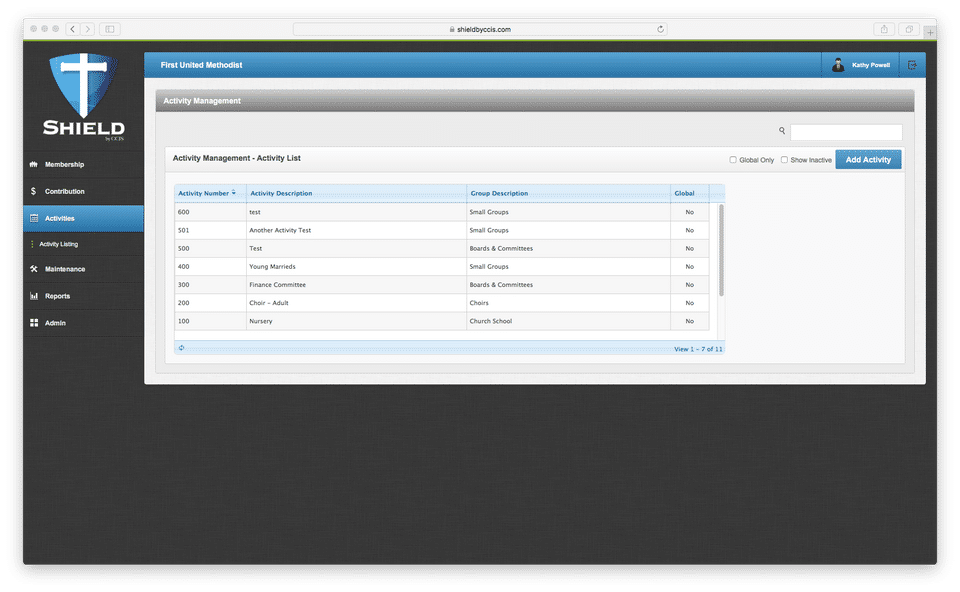 CCIS Church Management Software screenshot 2