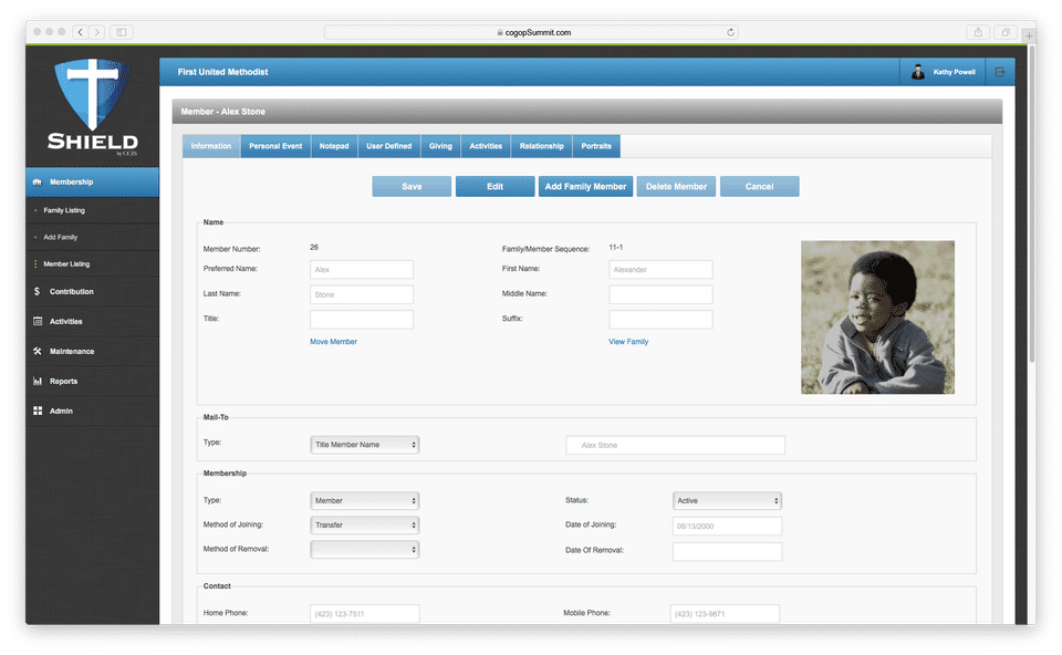 CCIS Church Management Software screenshot 4