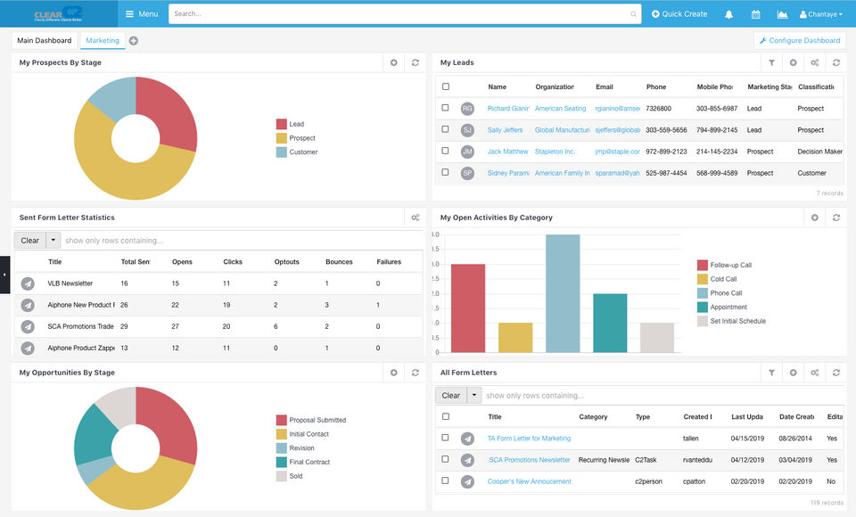 C2CRM screenshot 2