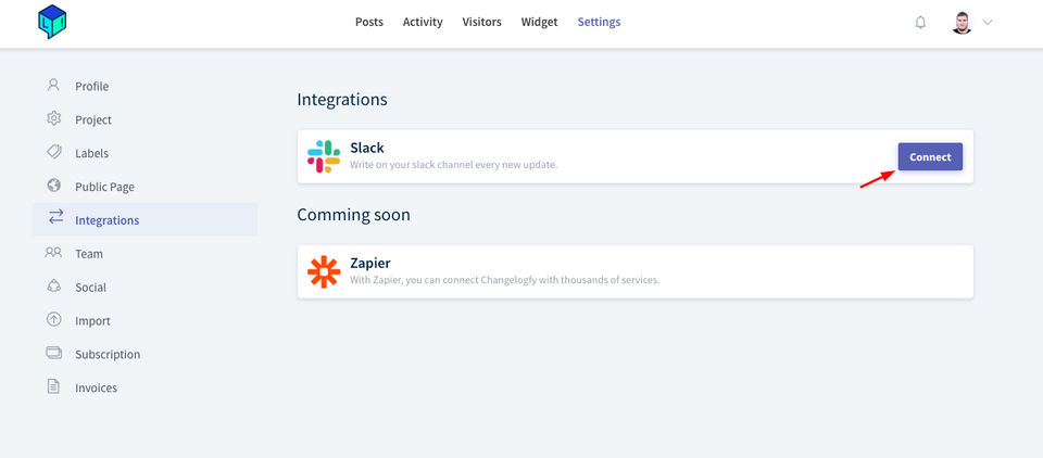 Changelogfy screenshot 1