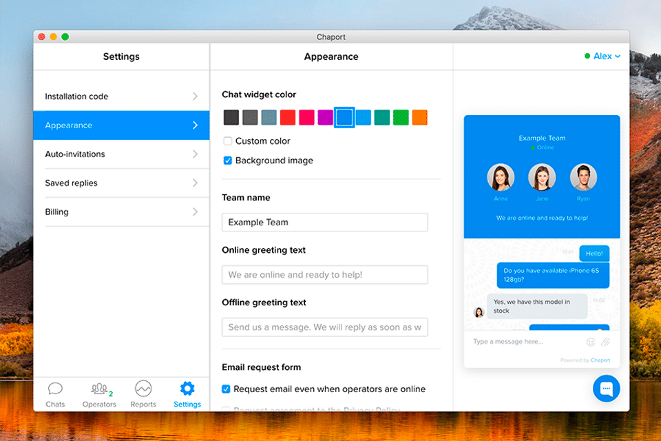 Chaport screenshot 2
