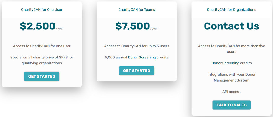 CharityCAN pricing 1