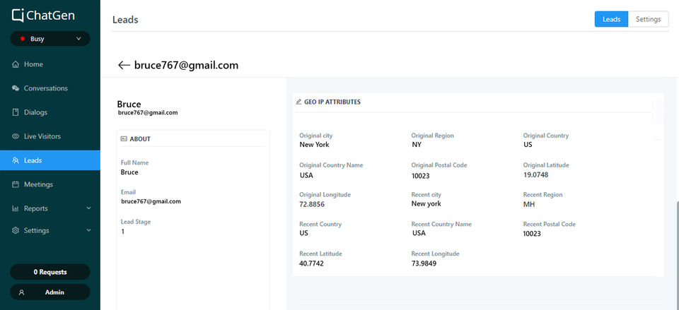 ChatGen screenshot