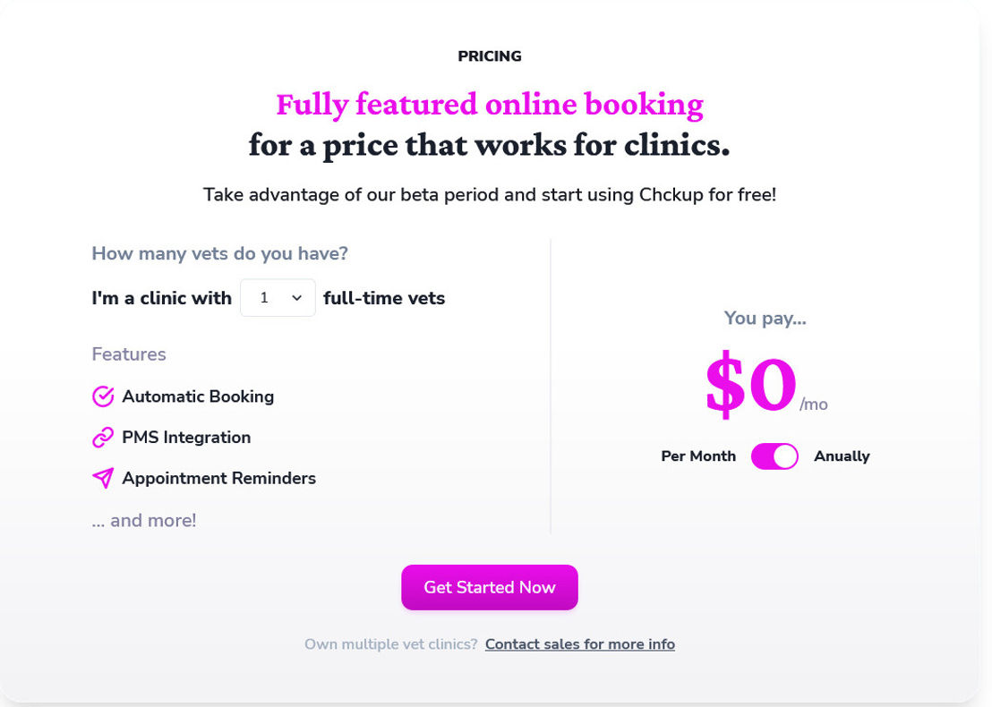 Chckup pricing 1