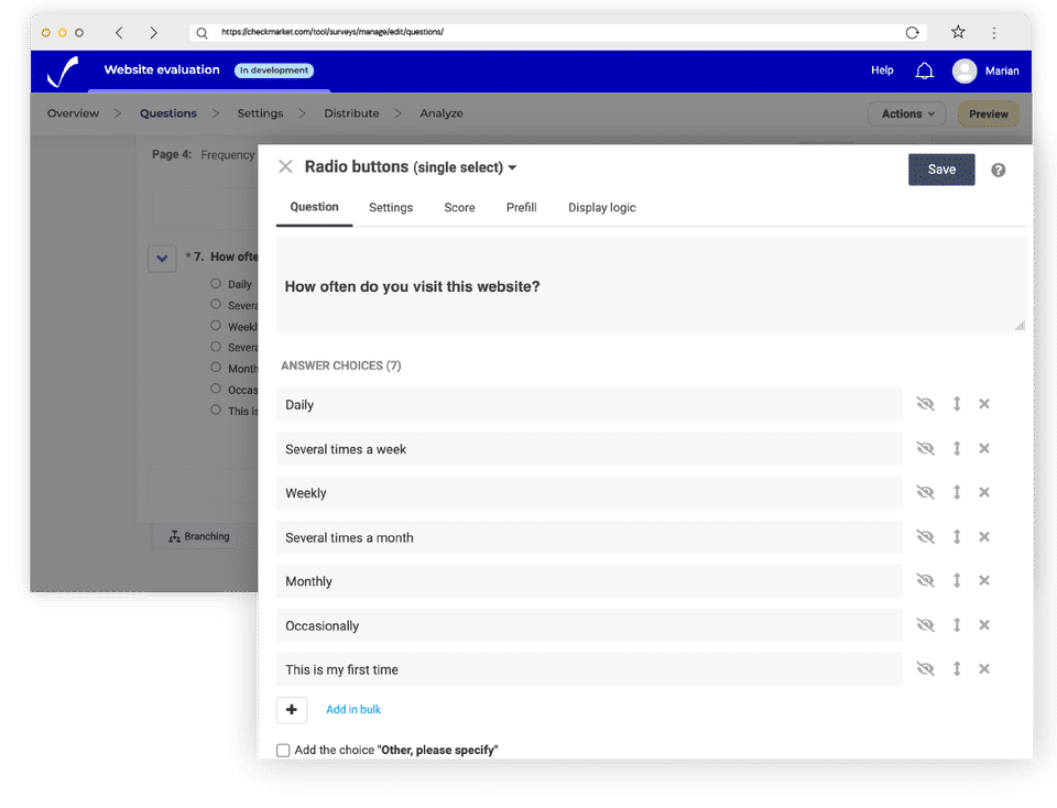 CheckMarket screenshot