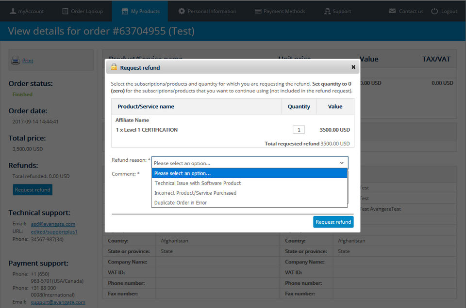 2Checkout screenshot 1