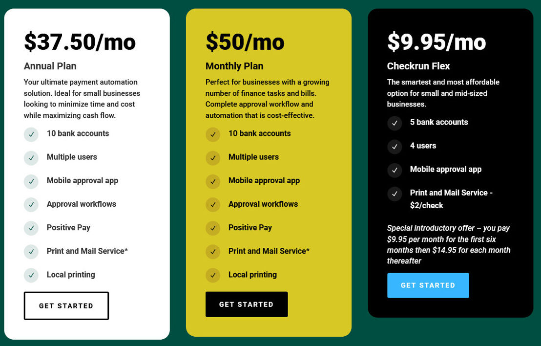 Checkrun pricing 1