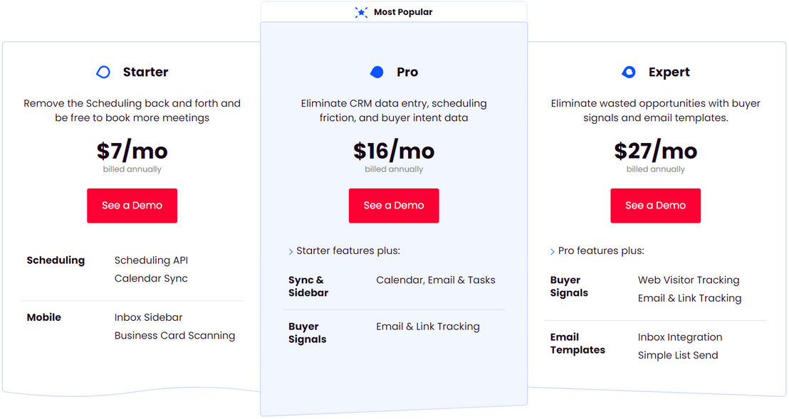 Cirrus Insight pricing 1