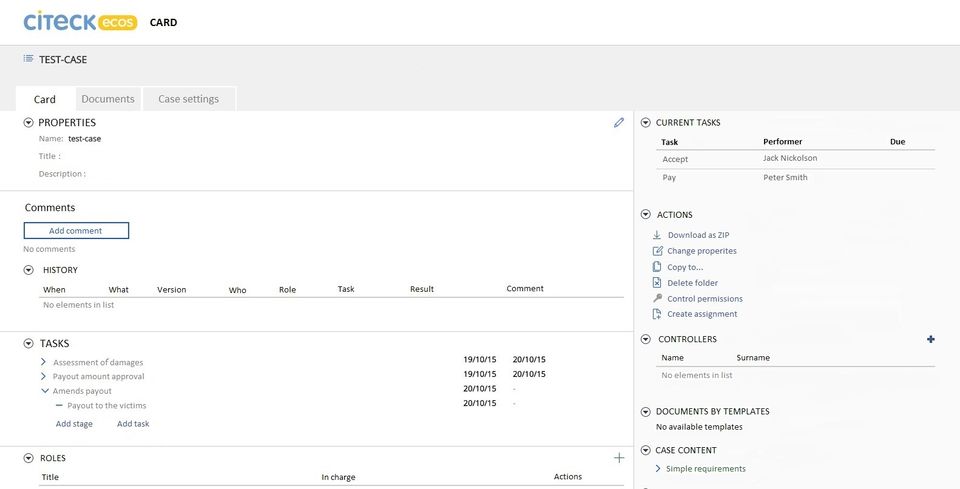 Citeck EcoS screenshot 1
