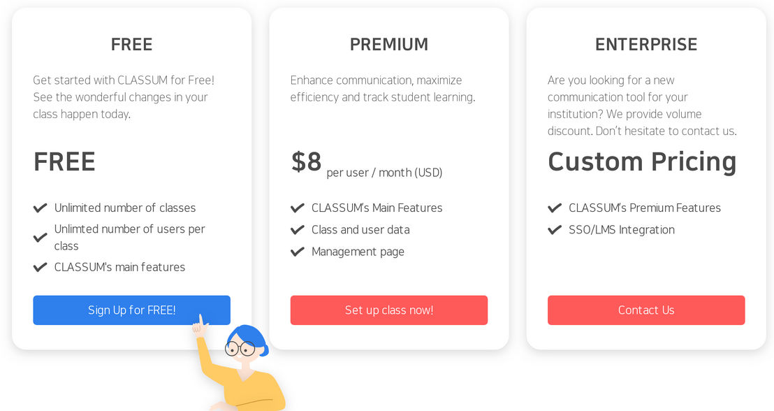 CLASSUM pricing 1