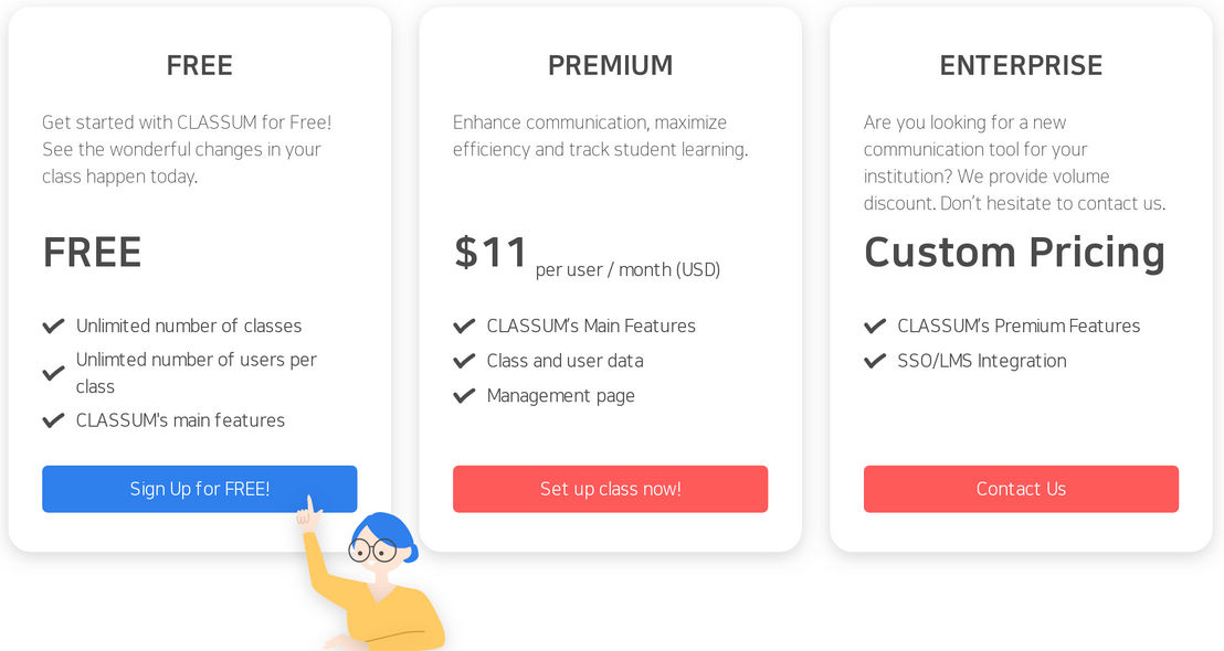 CLASSUM pricing 2