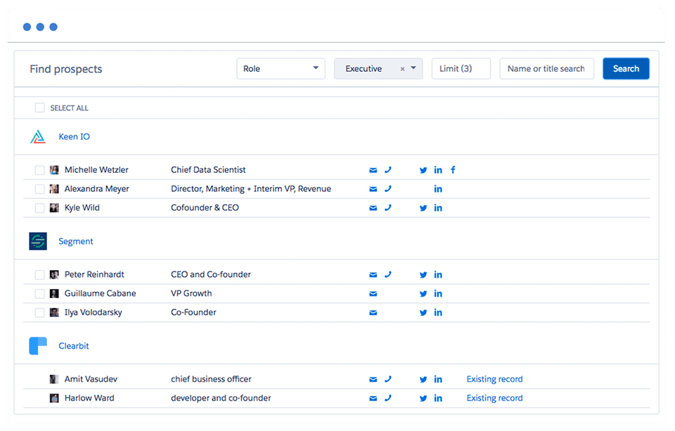 Clearbit screenshot 1