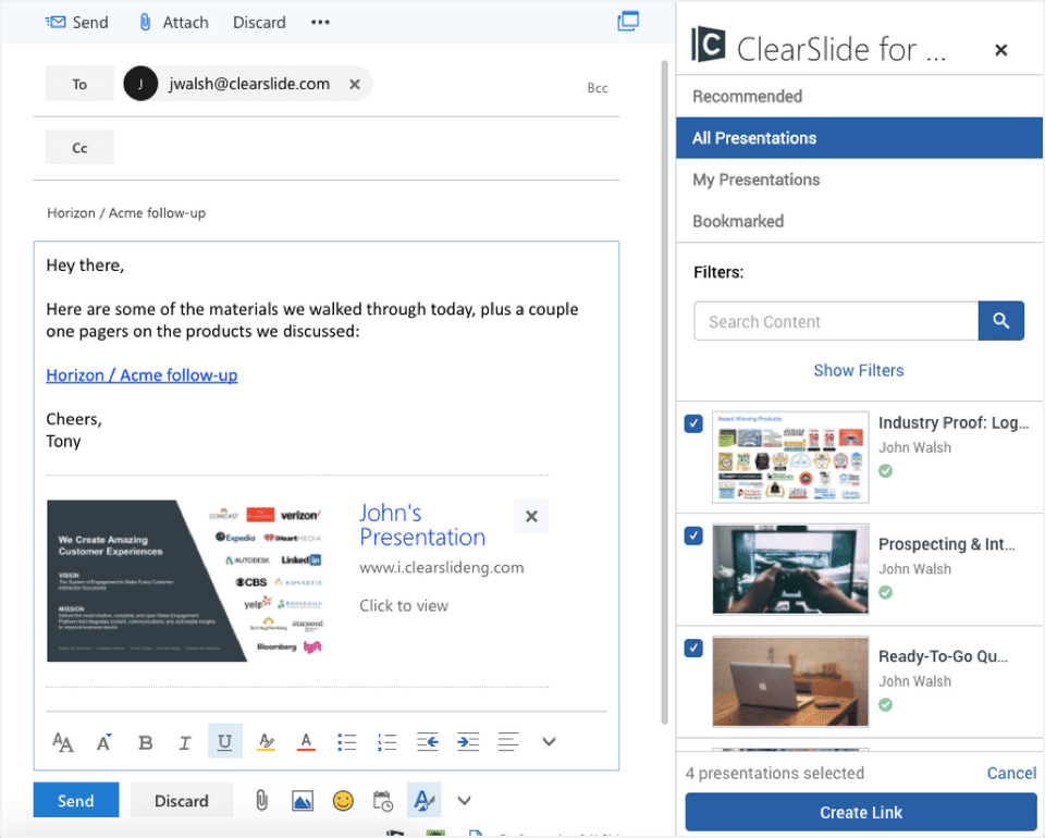 ClearSlide screenshot 1