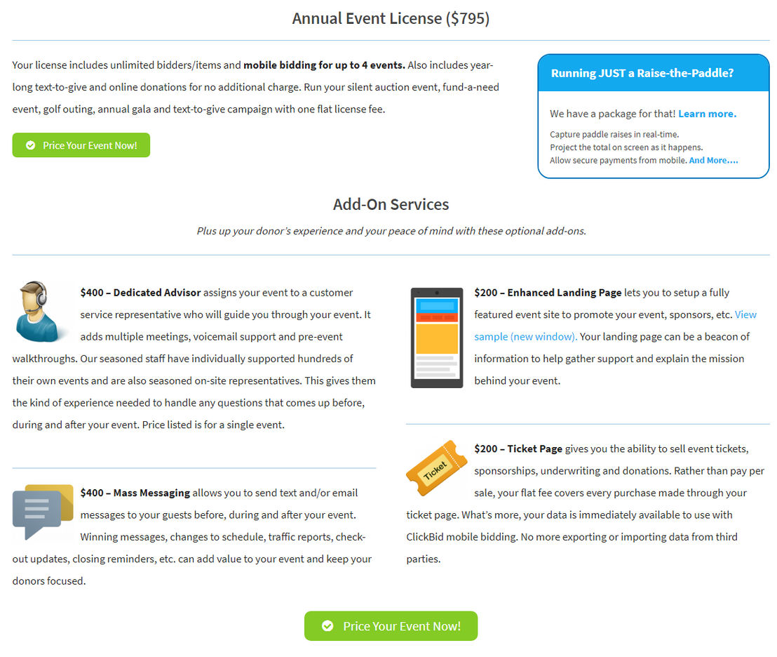 ClickBid pricing 1