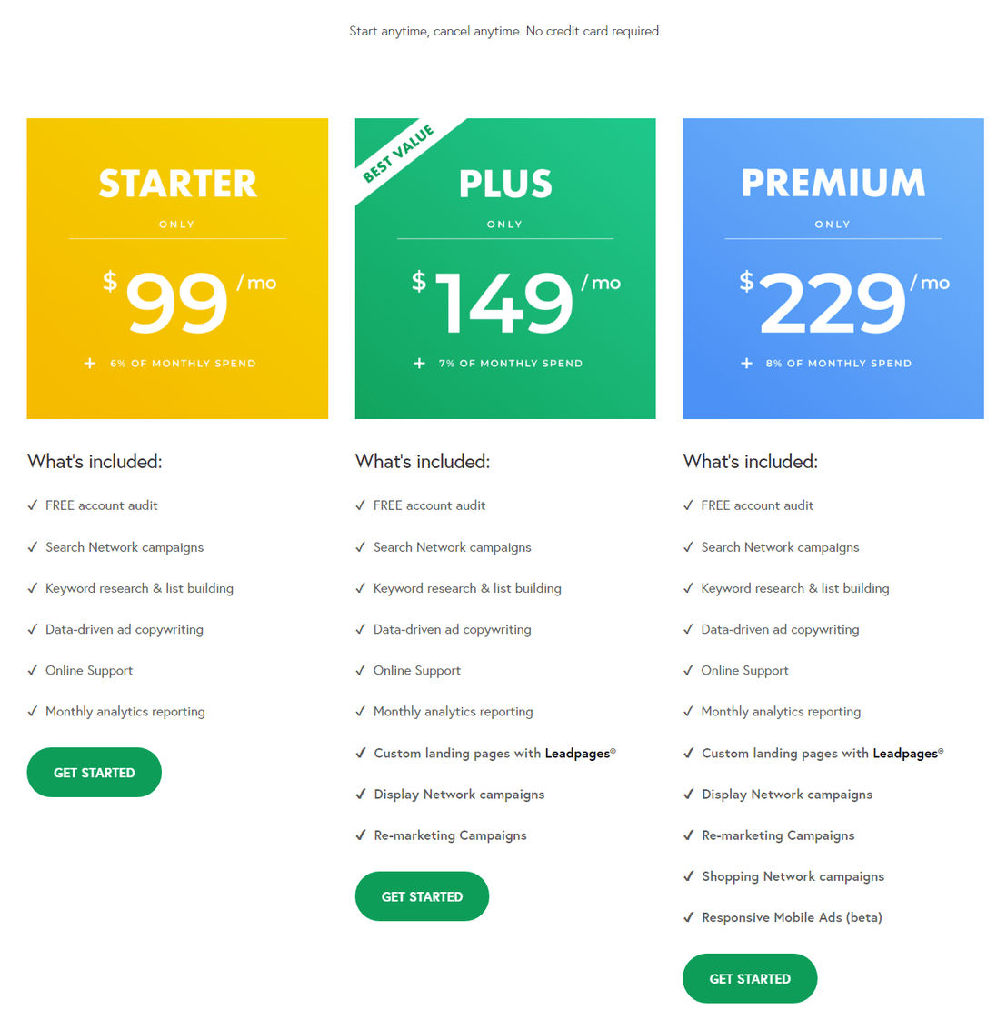 ClickFly pricing 1