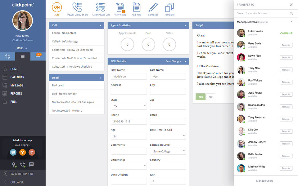 ClickPoint Software screenshot