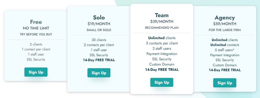 Clientary pricing 1