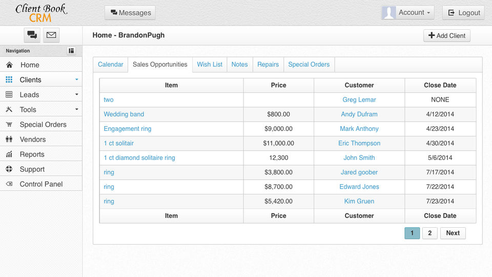 Client Book CRM screenshot 4