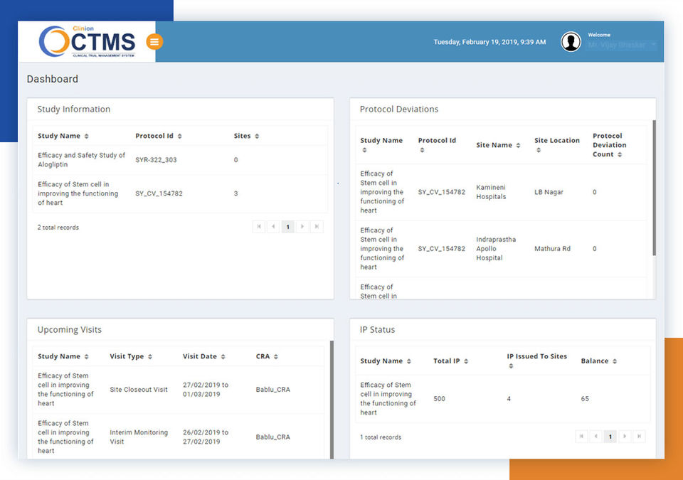 Clinion screenshot