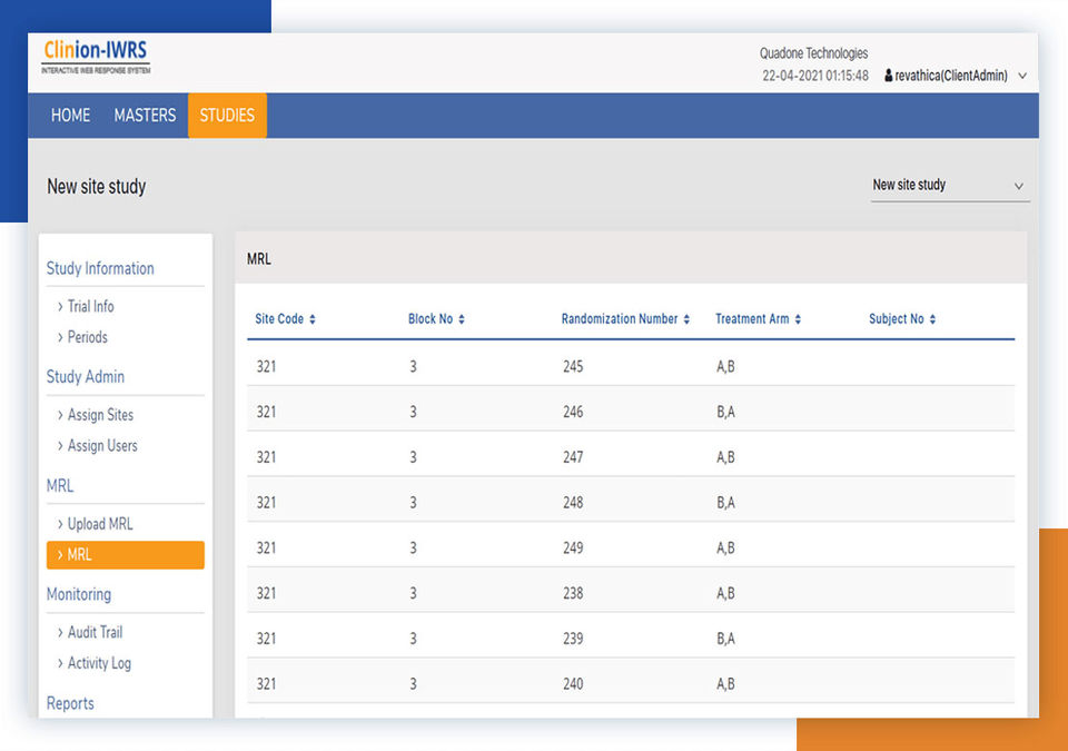 Clinion screenshot