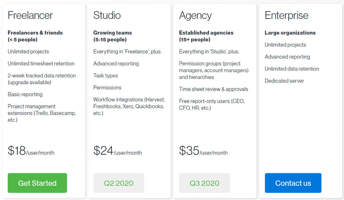 Clockk pricing 2