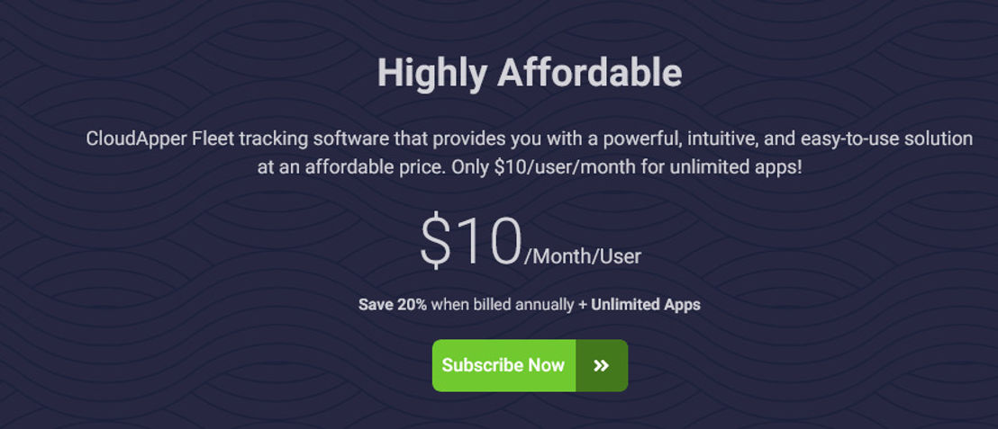 CloudApper Fleet pricing