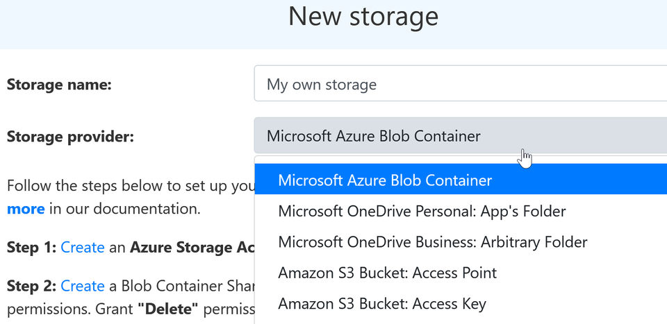 Cloudback screenshot
