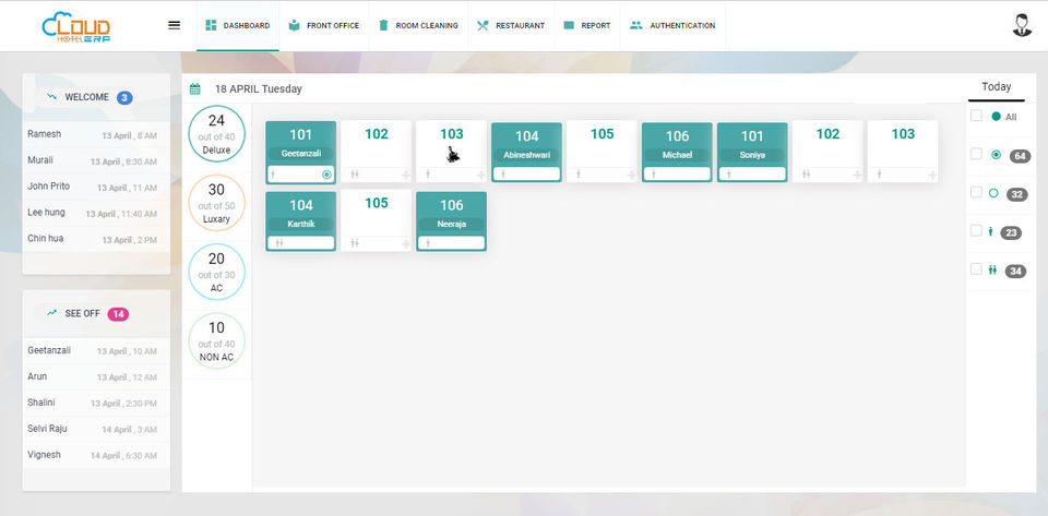 Cloud Hotel ERP screenshot 3
