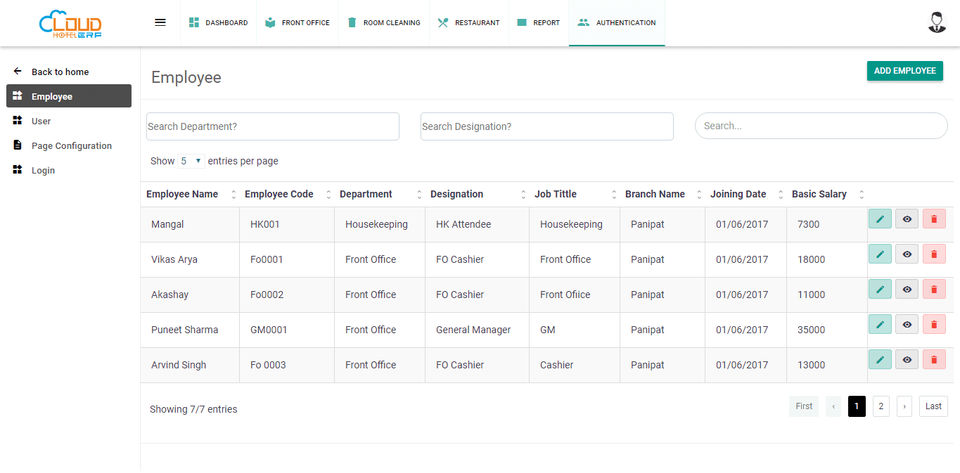 Cloud Hotel ERP screenshot 1