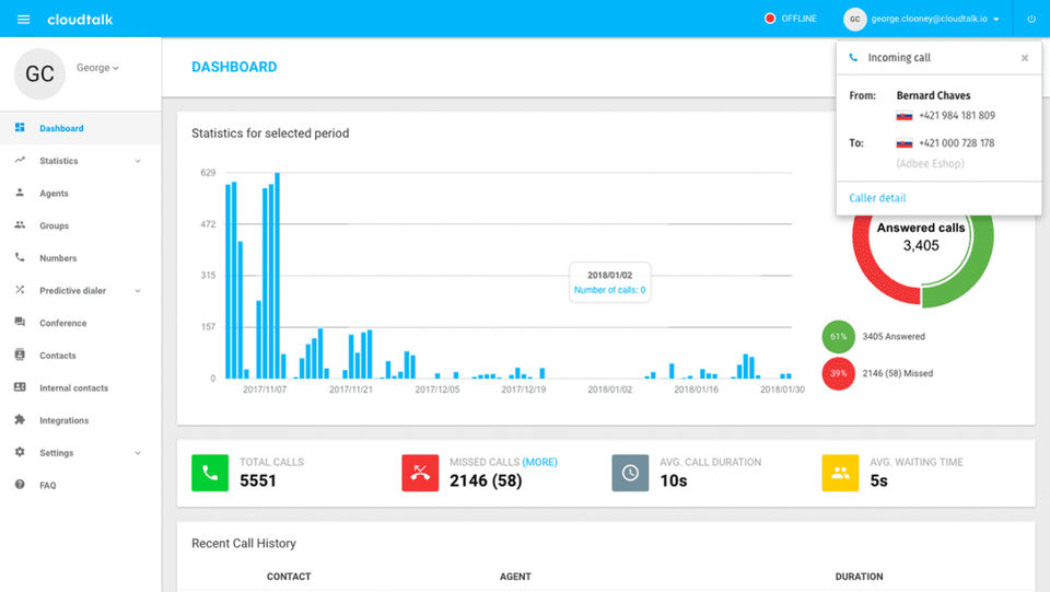CloudTalk screenshot 3