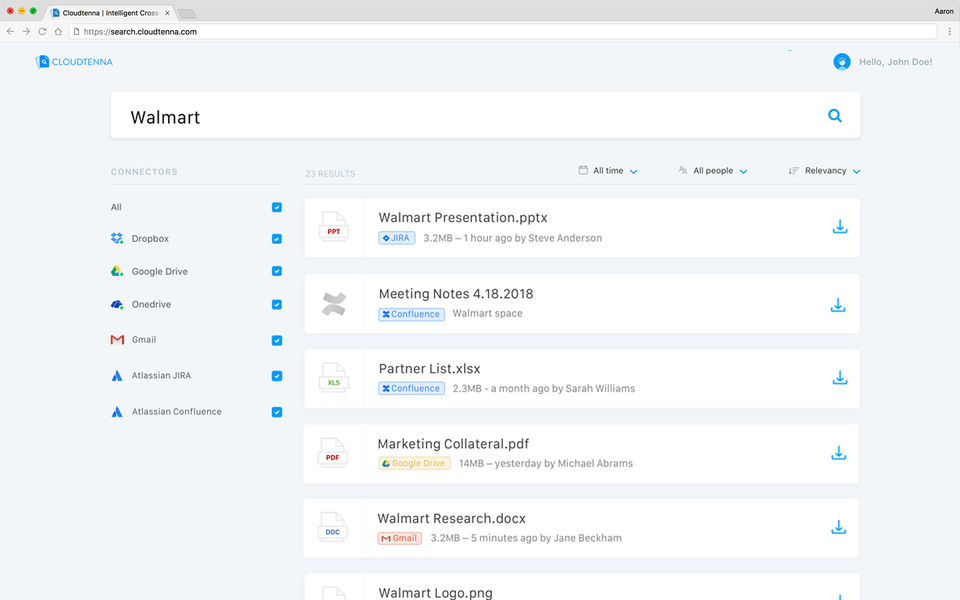Cloudtenna screenshot 1