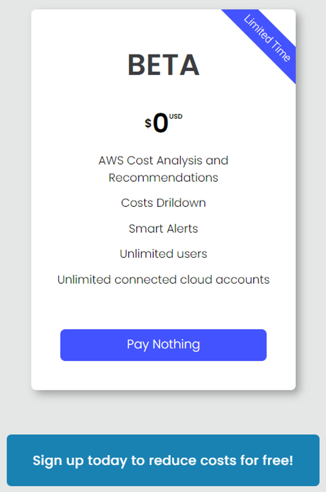 CloudyCosts screenshot 1