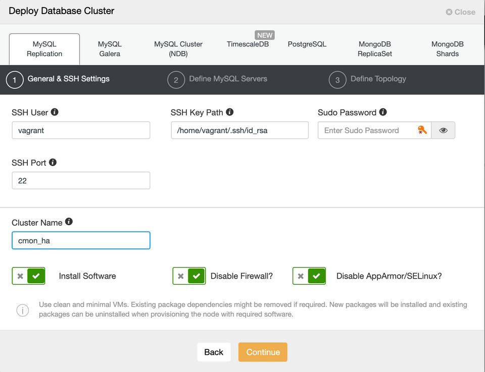 ClusterControl screenshot 4
