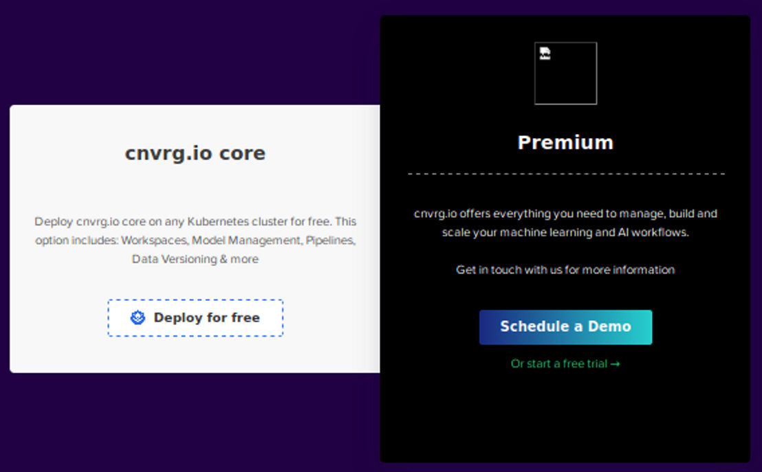 cnvrg.io pricing 1