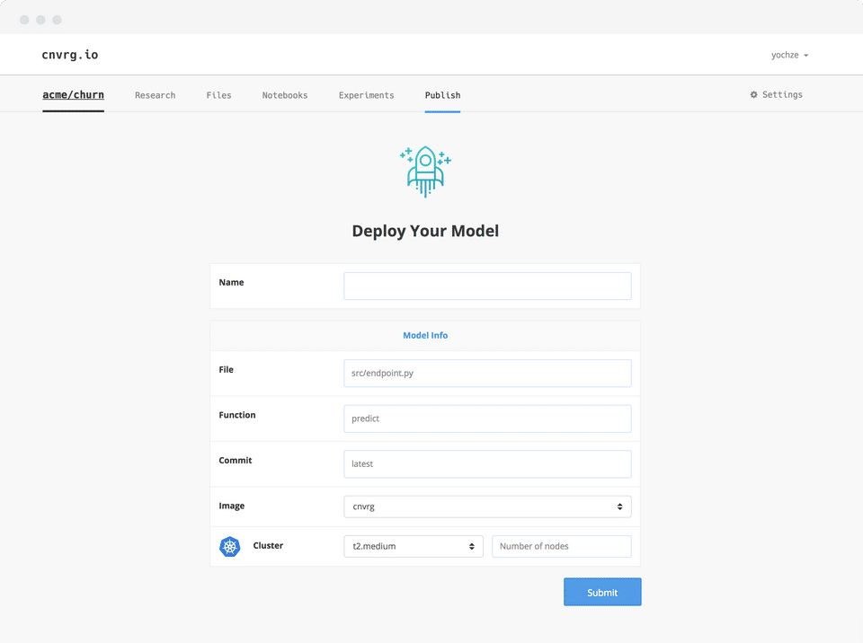 cnvrg.io screenshot 3