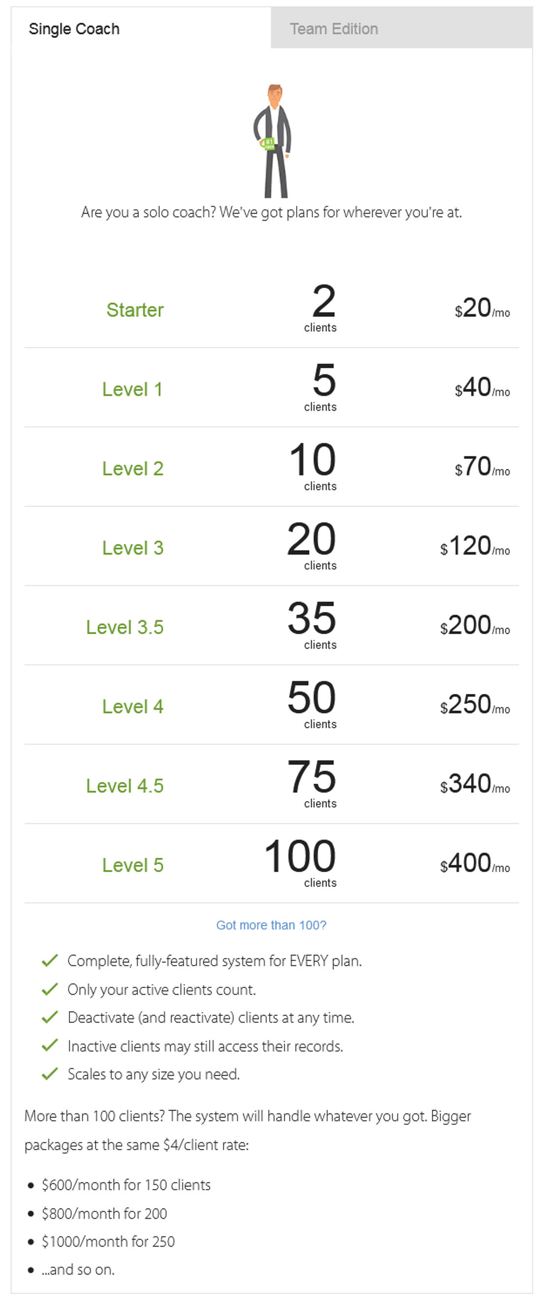 CoachAccountable pricing 1