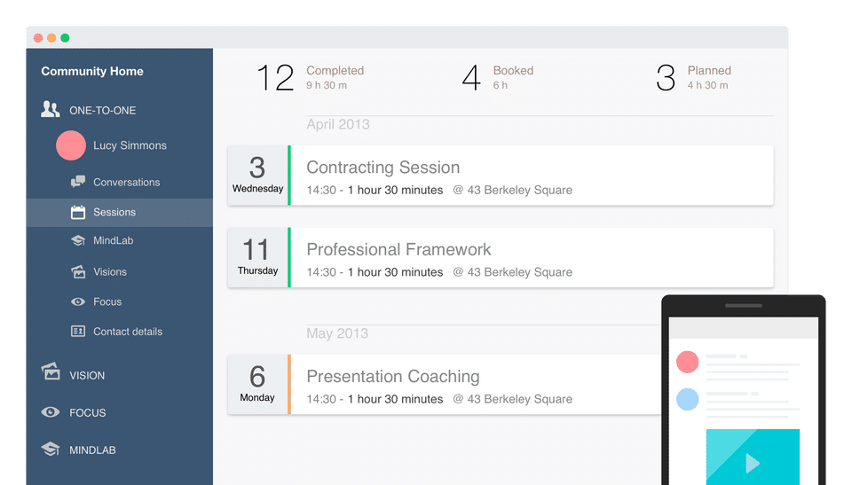 CoachingCloud screenshot 1