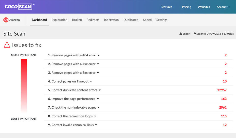 CocoScan screenshot