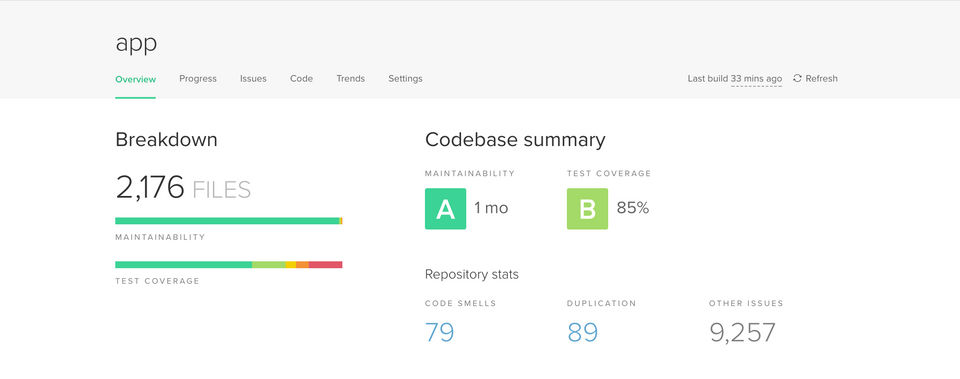Code Climate Quality screenshot 1