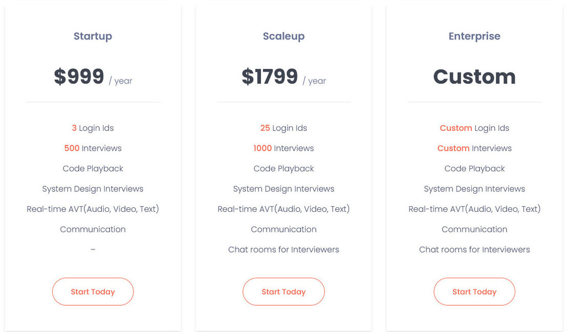 Codejudge Interviews pricing 1